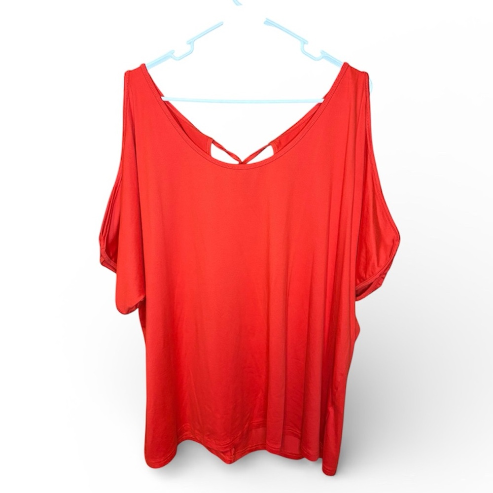 SHEIN Curve Open Shoulder Loose-Fitting Top